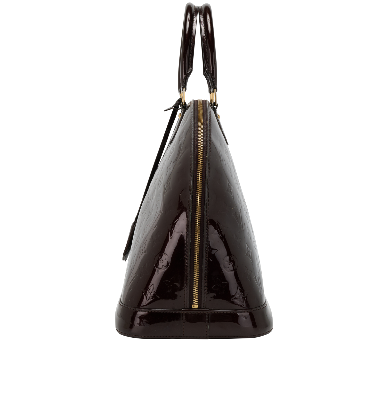 Alma GM, &pound;595, Handbags, Burgundy, Vachetta Leather, Bottom view